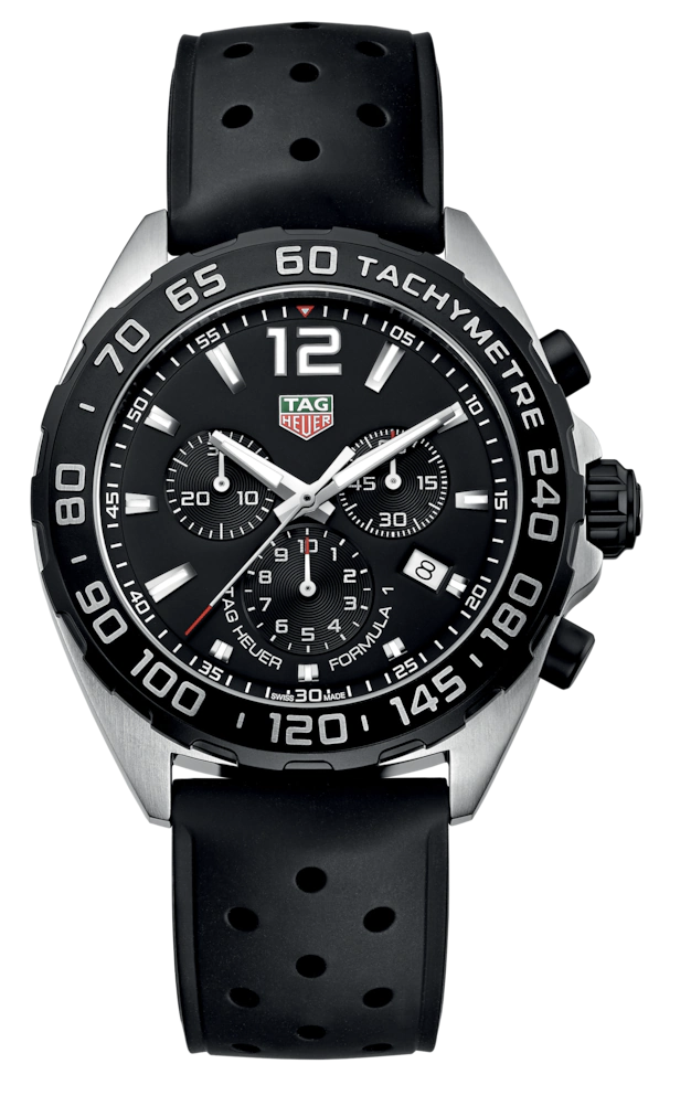 Shop Authentic Tag Heuer Formula 1 Black Dial Black Leather Strap Watch for Men - CAZ1010.FT8024 - Luxxuri
