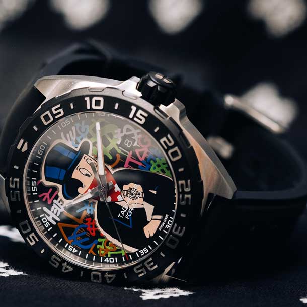 Shop Authentic Tag Heuer Formula 1 Alec Monopoly Special Edition Black Rubber Strap Watch for Men - WAZ1117.FT8023 - Luxxuri