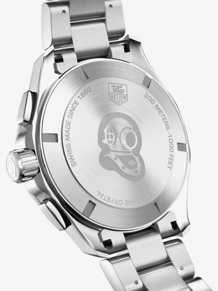 Shop Authentic Tag Heuer Aquaracer Chronograph Black Dial Silver Steel Strap Watch for Men - CAY1110.BA0927 - Luxxuri
