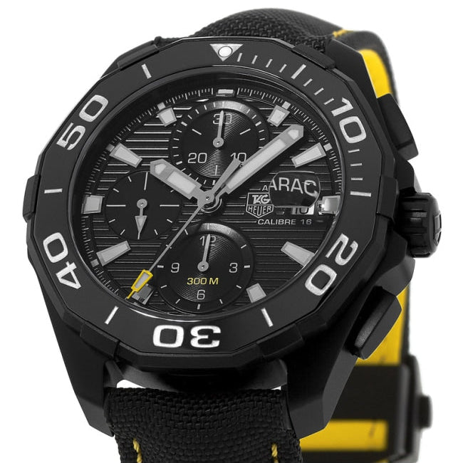 Shop Authentic Tag Heuer Aquaracer PVD Black Dial Watch for Men - CAY218A.FC6361 - Luxxuri
