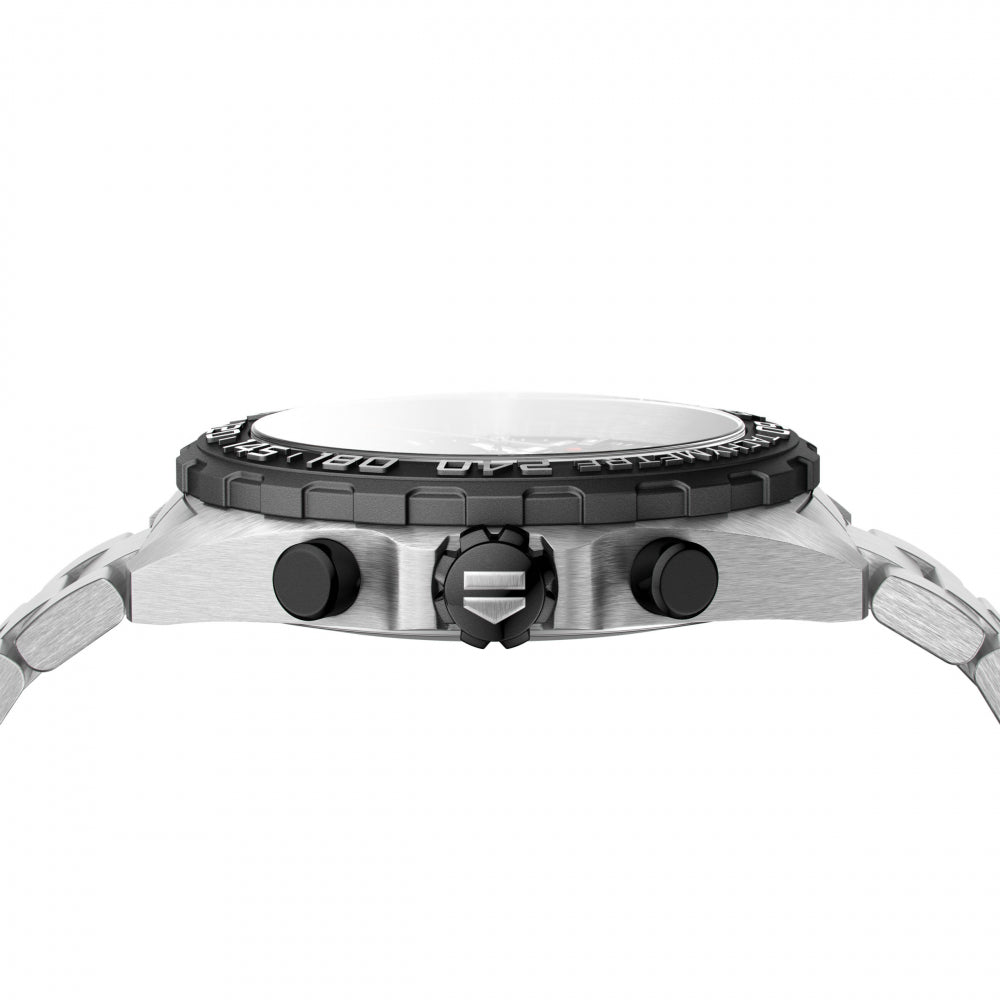 Shop Authentic Tag Heuer Formula 1 Chronograph Black Dial Silver Steel Strap Watch for Men - CAZ1010.BA0842 - Luxxuri