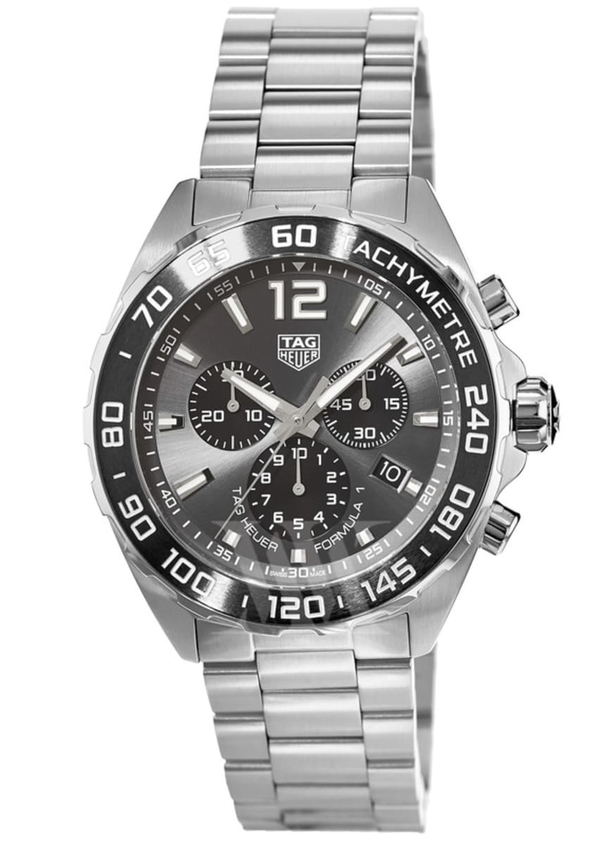 Shop Authentic Tag Heuer Formula 1 Anthracite Dial Silver Steel Strap Watch for Men - CAZ1011.BA0842 - Luxxuri