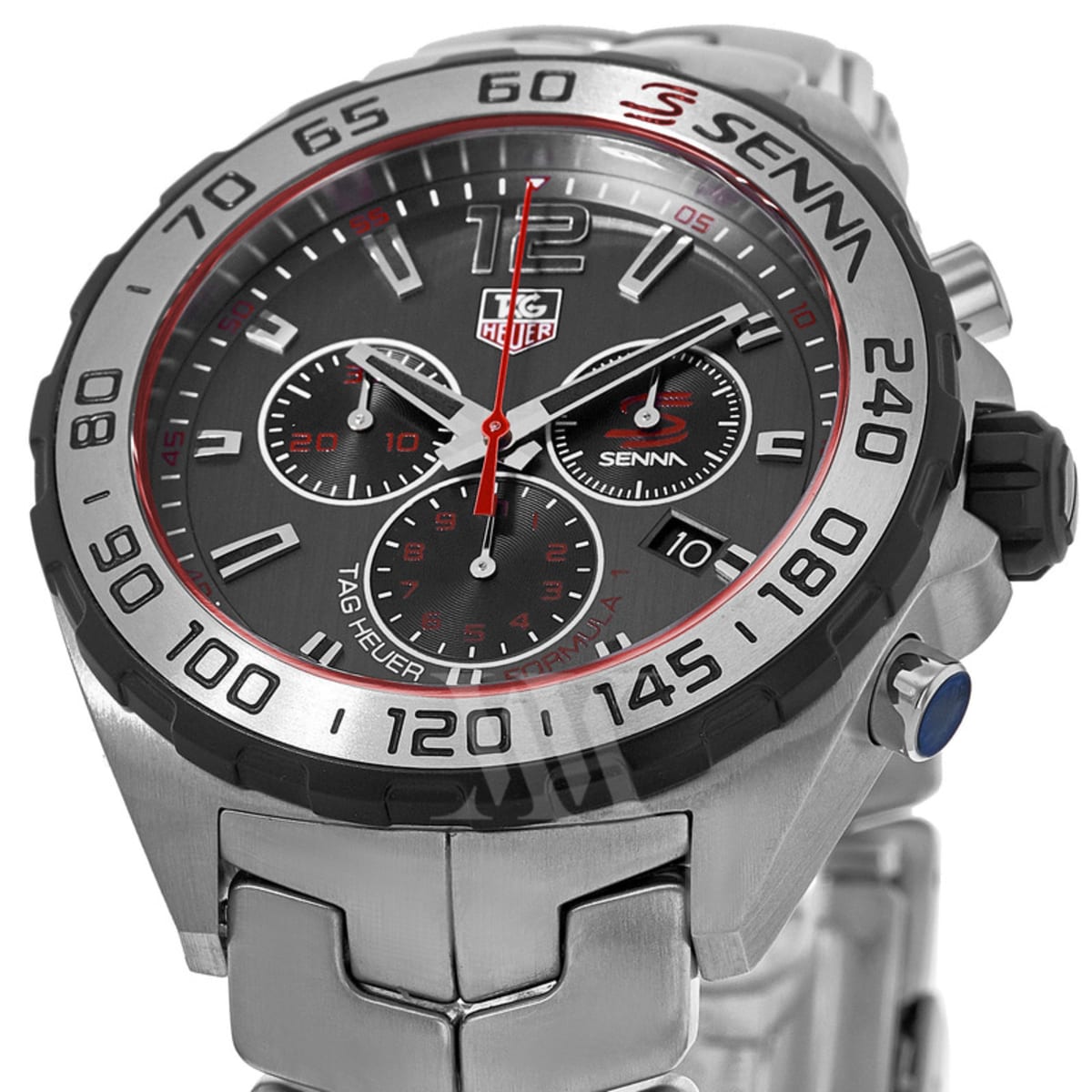 Shop Authentic Tag Heuer Formula 1 Special Edition Chronograph Grey Dial Silver Steel Strap Watch for Men - CAZ1012.BA0883 - Luxxuri