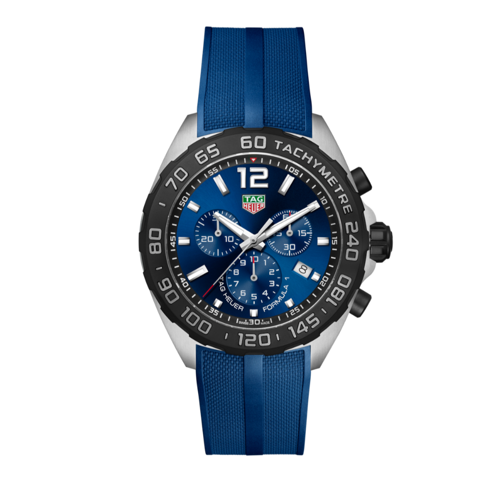 Shop Authentic Tag Heuer Formula 1 Chronograph Blue Dial Blue Rubber Strap Watch for Men - CAZ101AV.FT8077 - Luxxuri