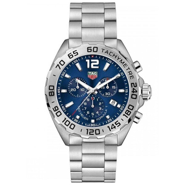 Shop Authentic Tag Heuer Formula 1 Chronograph Blue Dial Silver Steel Strap Watch for Men - CAZ101K.BA0842 - Luxxuri