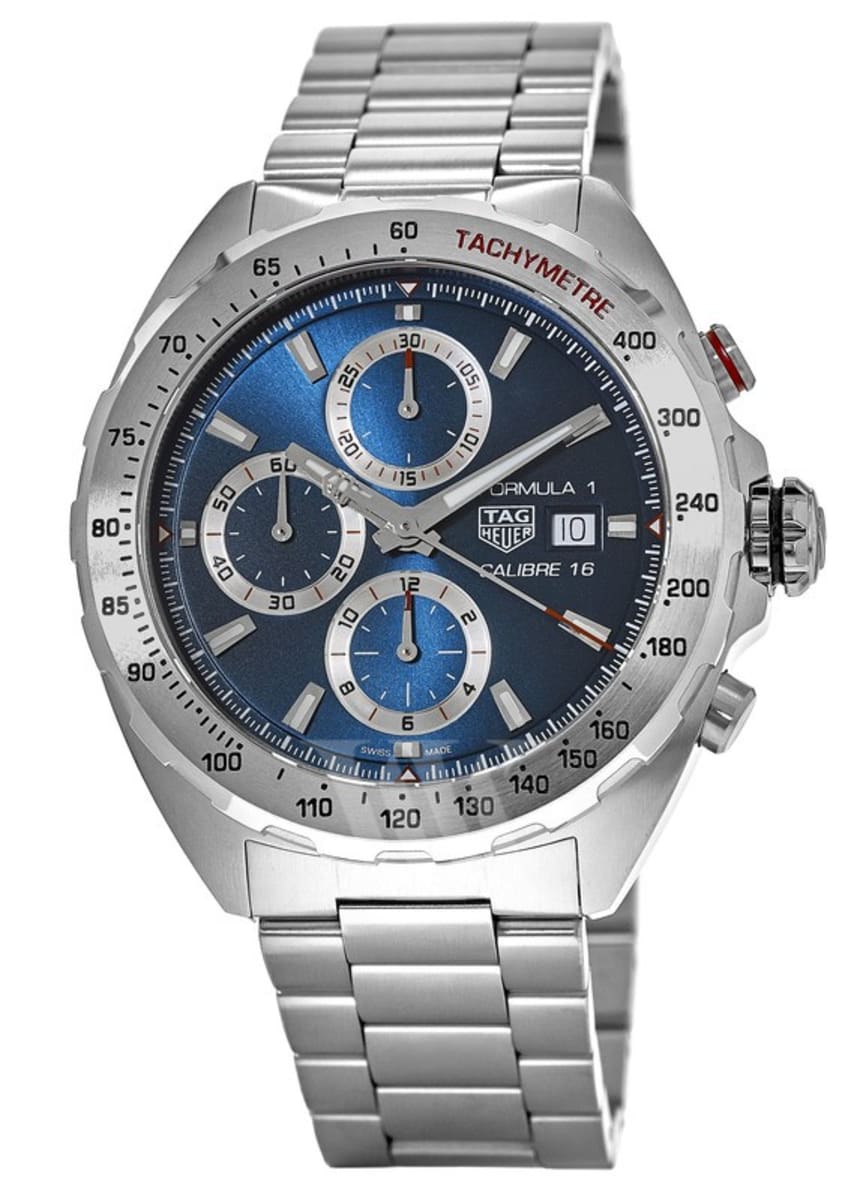 Shop Authentic Tag Heuer Formula 1 Automatic Chronograph Blue Dial Silver Strap Watch for Men - CAZ2015.BA0876 - Luxxuri