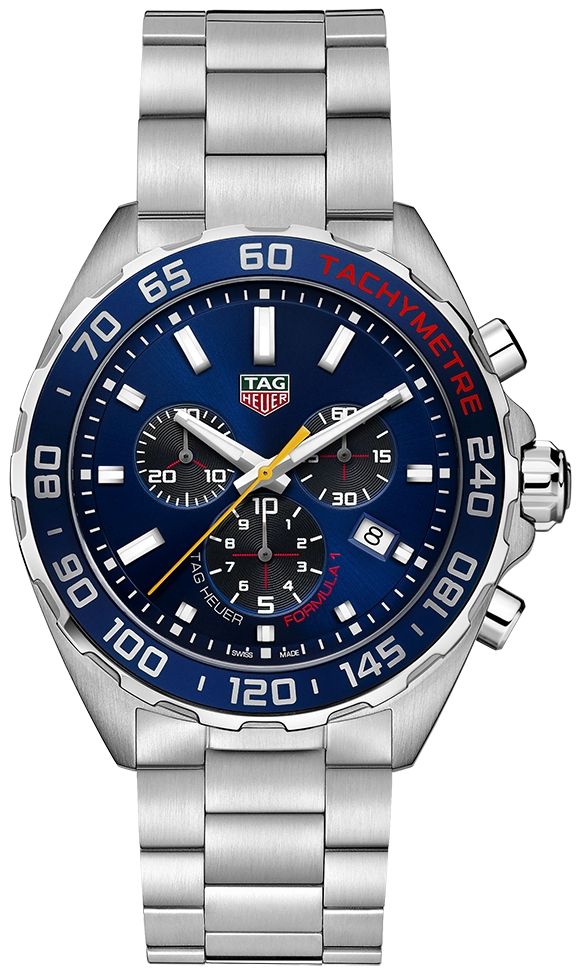 Shop Authentic Tag Heuer Formula 1 Aston Martin Red Bull Racing Blue Dial Silver Steel Strap Watch for Men - CAZ101AB.BA0842 - Luxxuri