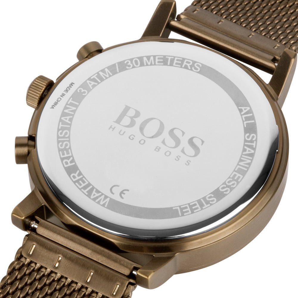 Shop Authentic Hugo Boss Spirit Blue Dial Grey Mesh Bracelet Watch for Men - 1513693 - Luxxuri