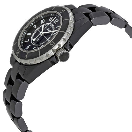 Shop Authentic Chanel J12 Quartz Ceramic Black Dial Black Steel Strap Watch for Women - J12 H0682 - Luxxuri