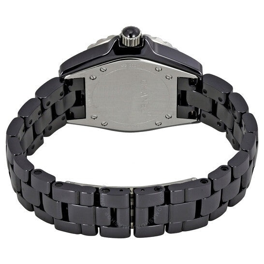 Shop Authentic Chanel J12 Quartz Ceramic Black Dial Black Steel Strap Watch for Women - J12 H0682 - Luxxuri