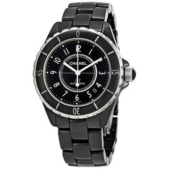 Shop Authentic Chanel J12 Quartz Ceramic Black Dial Black Steel Strap Watch for Women - J12 H0682 - Luxxuri