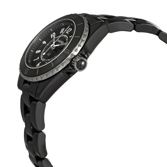 Shop Authentic Chanel J12 Quartz Black Dial Black Steel Strap Watch for Women - J12 H5695 - Luxxuri