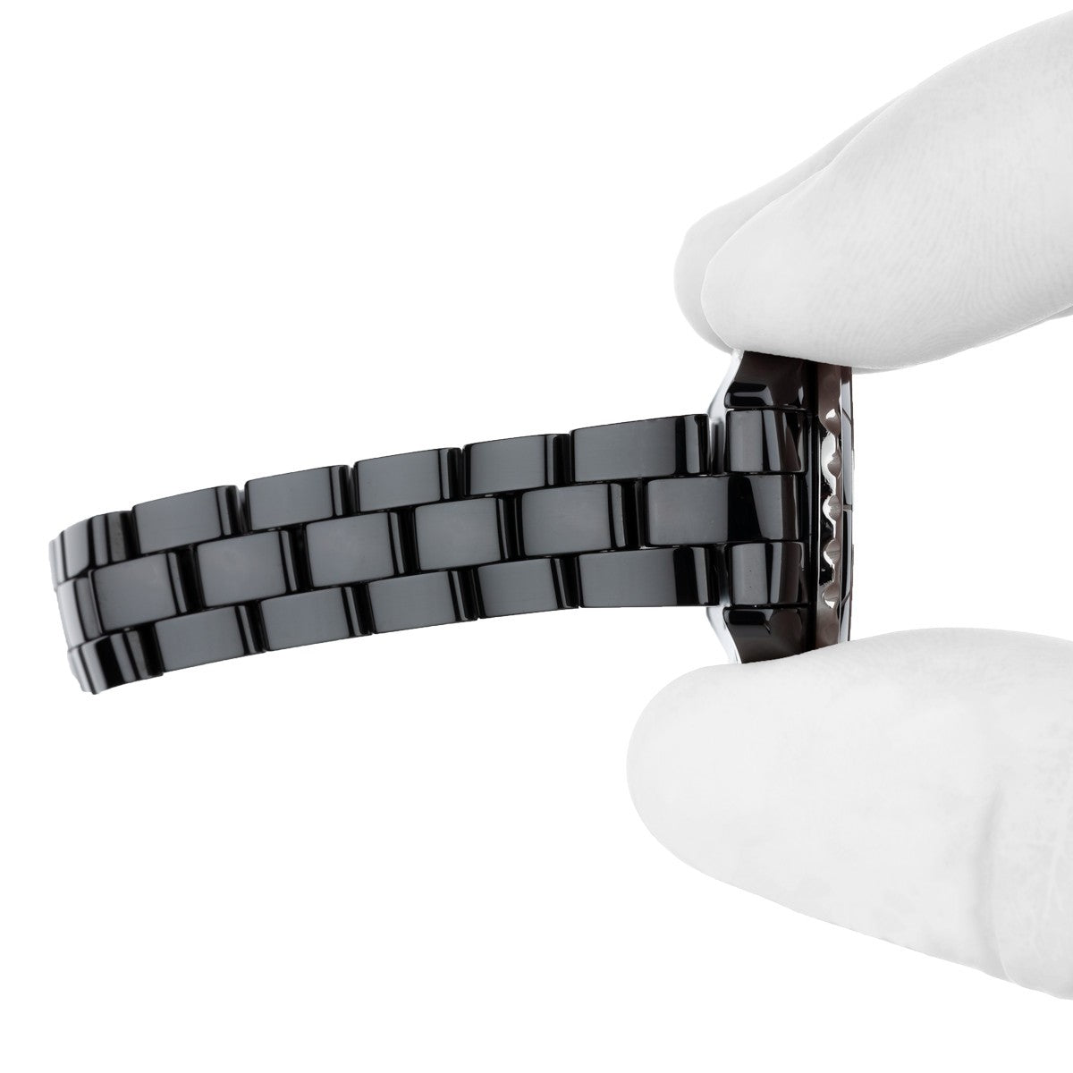 Shop Authentic Chanel J12 Diamonds Black Dial Black Steel Strap Watch for Women - J12 H2569 - Luxxuri