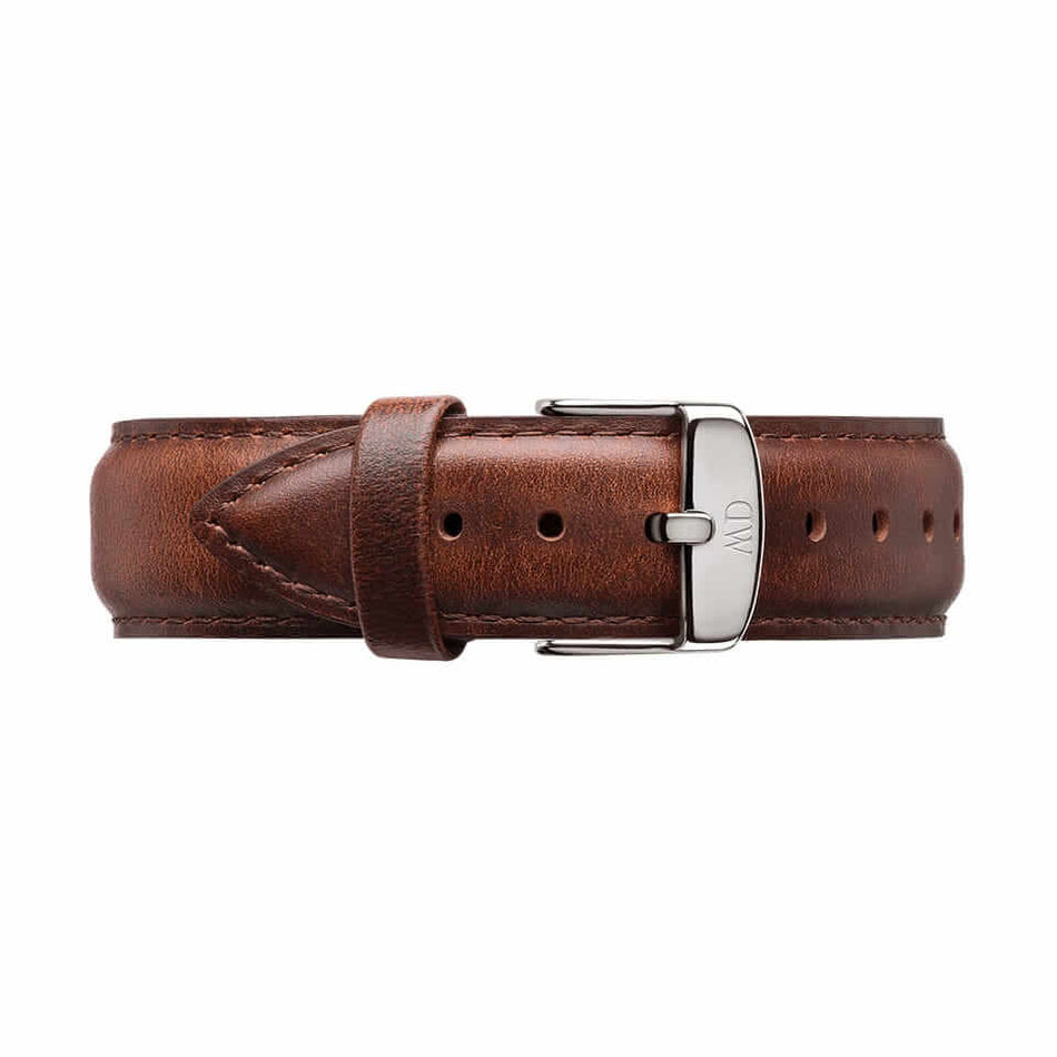 Shop Authentic Daniel Wellington Classic St Mawes White Dial Brown Leather Strap Watch For Women - DW00100152 - Luxxuri