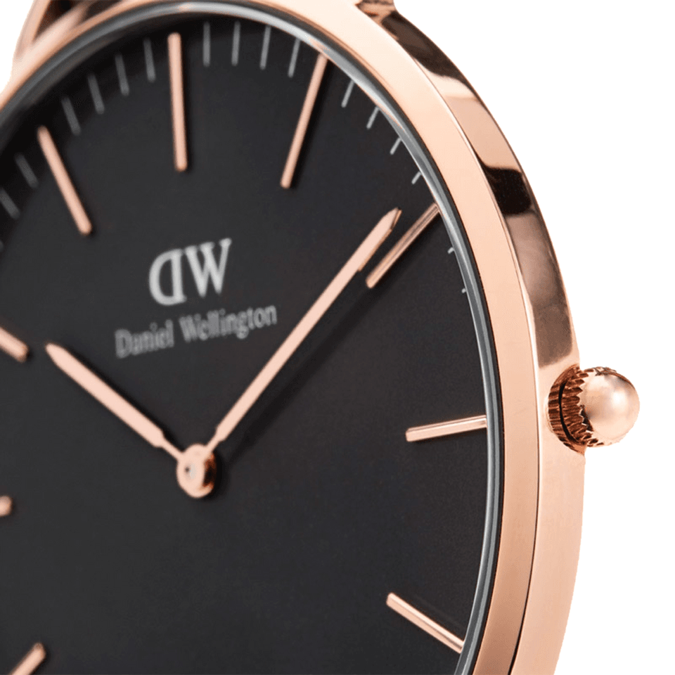 Shop Authentic Daniel Wellington Classic Reading Black Dial Black Leather Strap Watch For Men - DW00100129 - Luxxuri