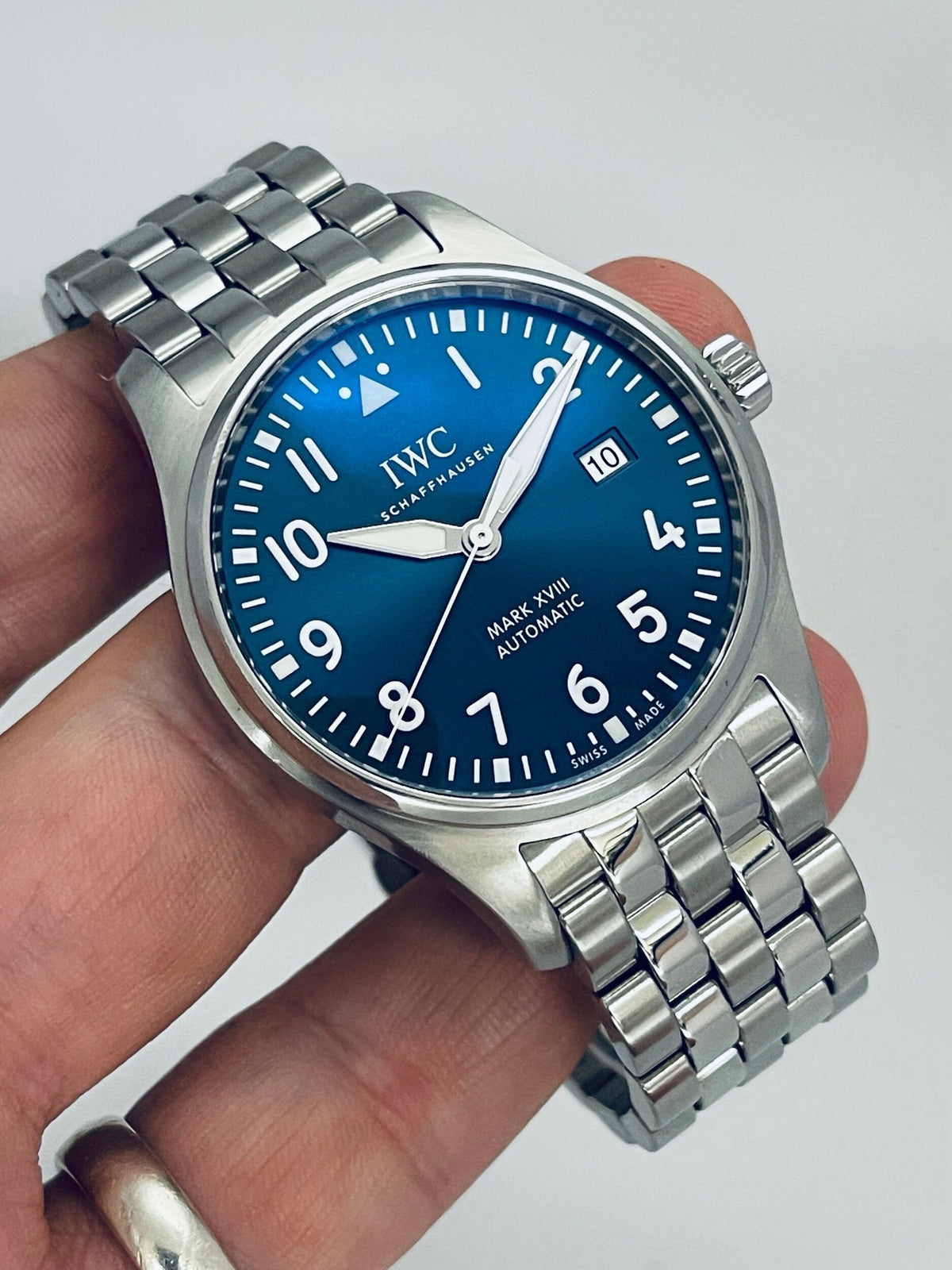 Shop Authentic IWC Le Petit Prince XVIII Edition Blue Dial Silver Steel Strap Watch for Men - IW327014 - Luxxuri
