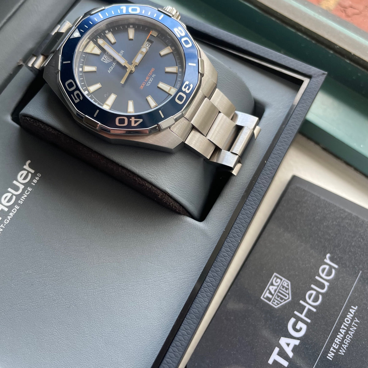 Shop Authentic Tag Heuer Aquaracer Blue Dial Watch for Men - WAY101C.BA0746 - Luxxuri