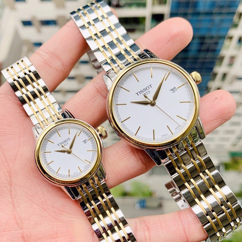 Shop Authentic Tissot T Classic Carson Quartz White Dial Two Tone Steel Strap Watch for Men - T085.410.22.011.00 - Luxxuri