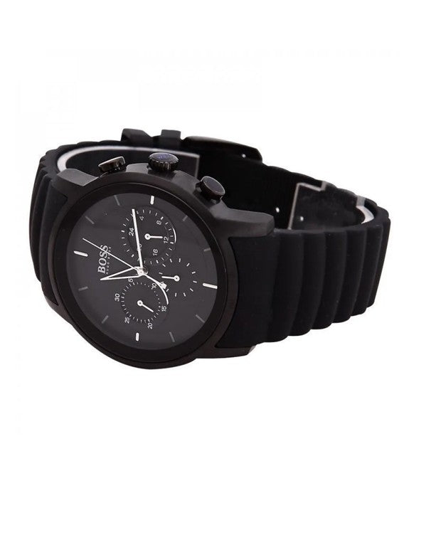Shop Authentic Hugo Boss Modern Black Dial Black Rubber Strap Watch for Men - 1512639 - Luxxuri