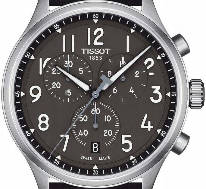 Shop Authentic Tissot Chrono XL Vintage Quartz Black Dial Black Leather Strap Watch For Men - T116.617.16.062.00 - Luxxuri