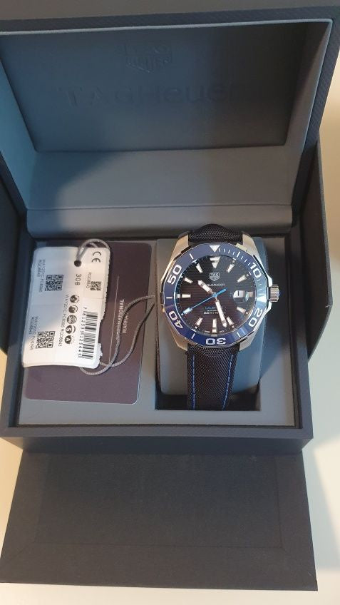 Shop Authentic Tag Heuer Aquaracer Black Dial Watch for Men - WAY201C.FC6395 - Luxxuri