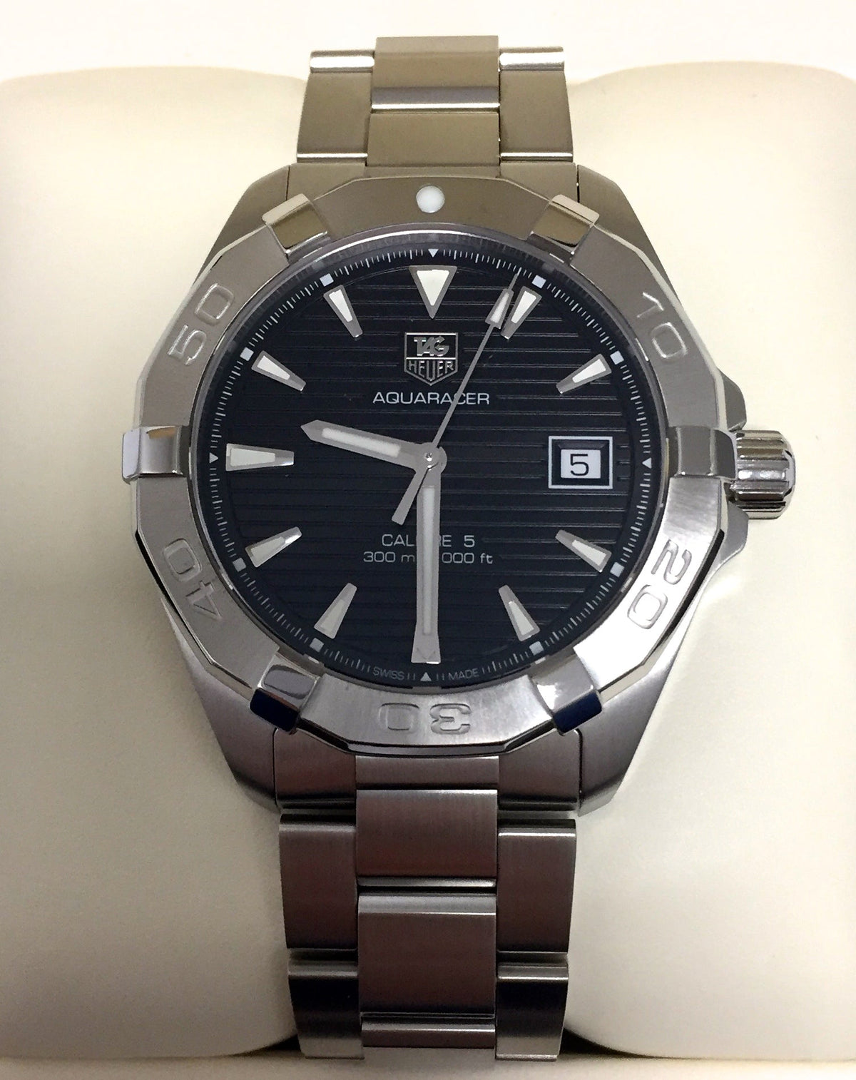 Shop Authentic Tag Heuer Aquaracer Black Dial Watch for Men - WAY2110.BA0928 - Luxxuri