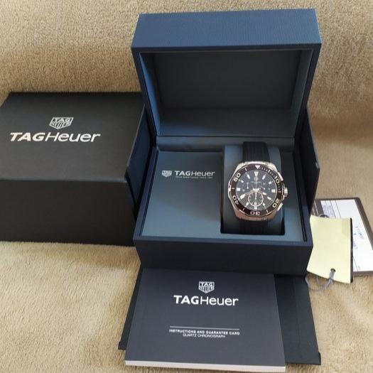 Shop Authentic Tag Heuer Aquaracer Black Dial Watch for Men - CAY111A.FT6041 - Luxxuri