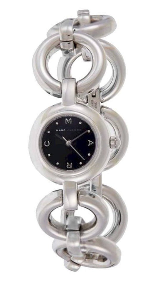 Shop Authentic Marc Jacobs Amy Black Dial Silver Steel Strap Watch for Women - MBM3004 - Luxxuri