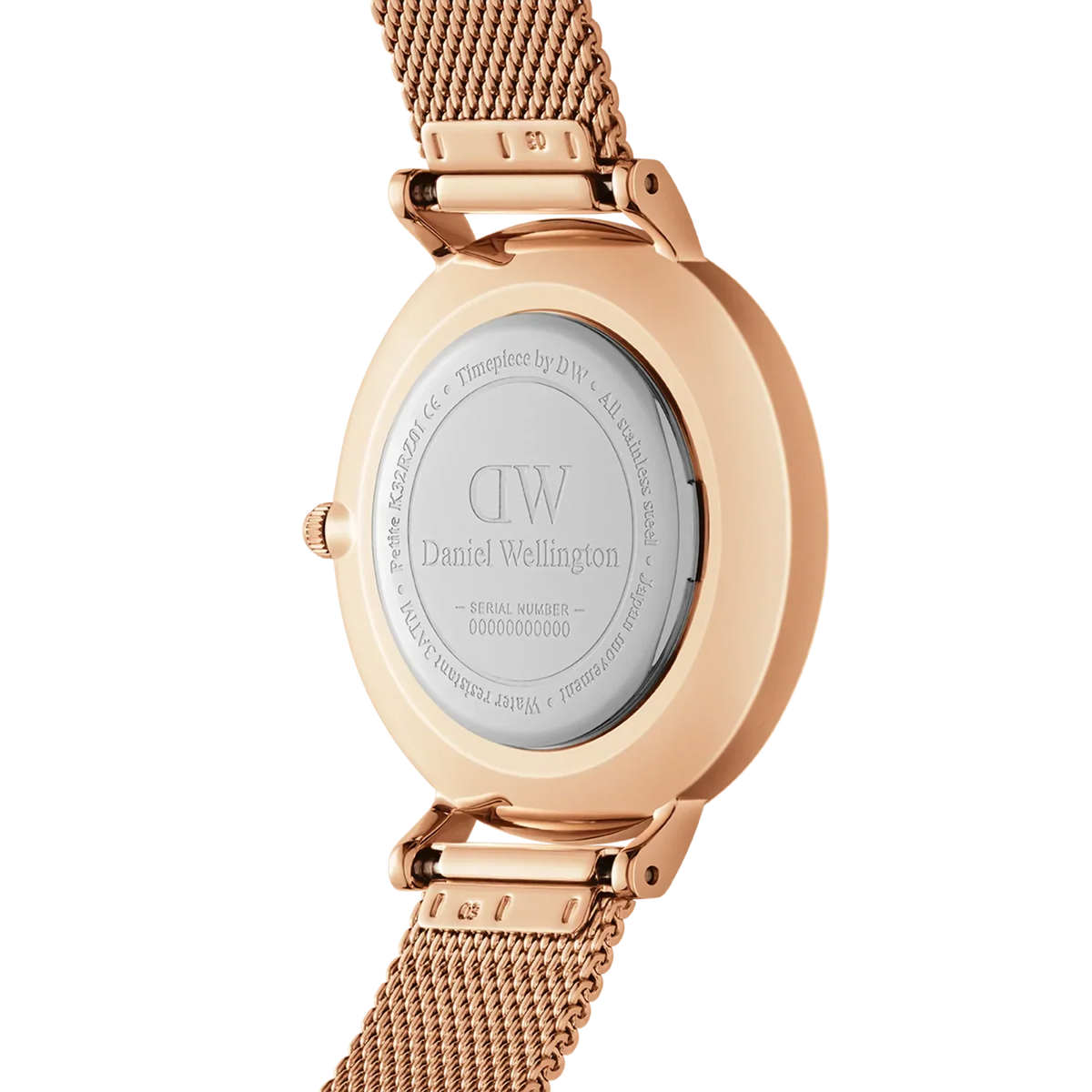 Shop Authentic Daniel Wellington Classic Petite Melrose White Dial Rose Gold Mesh Bracelet Watch For Women - DW00100163 - Luxxuri