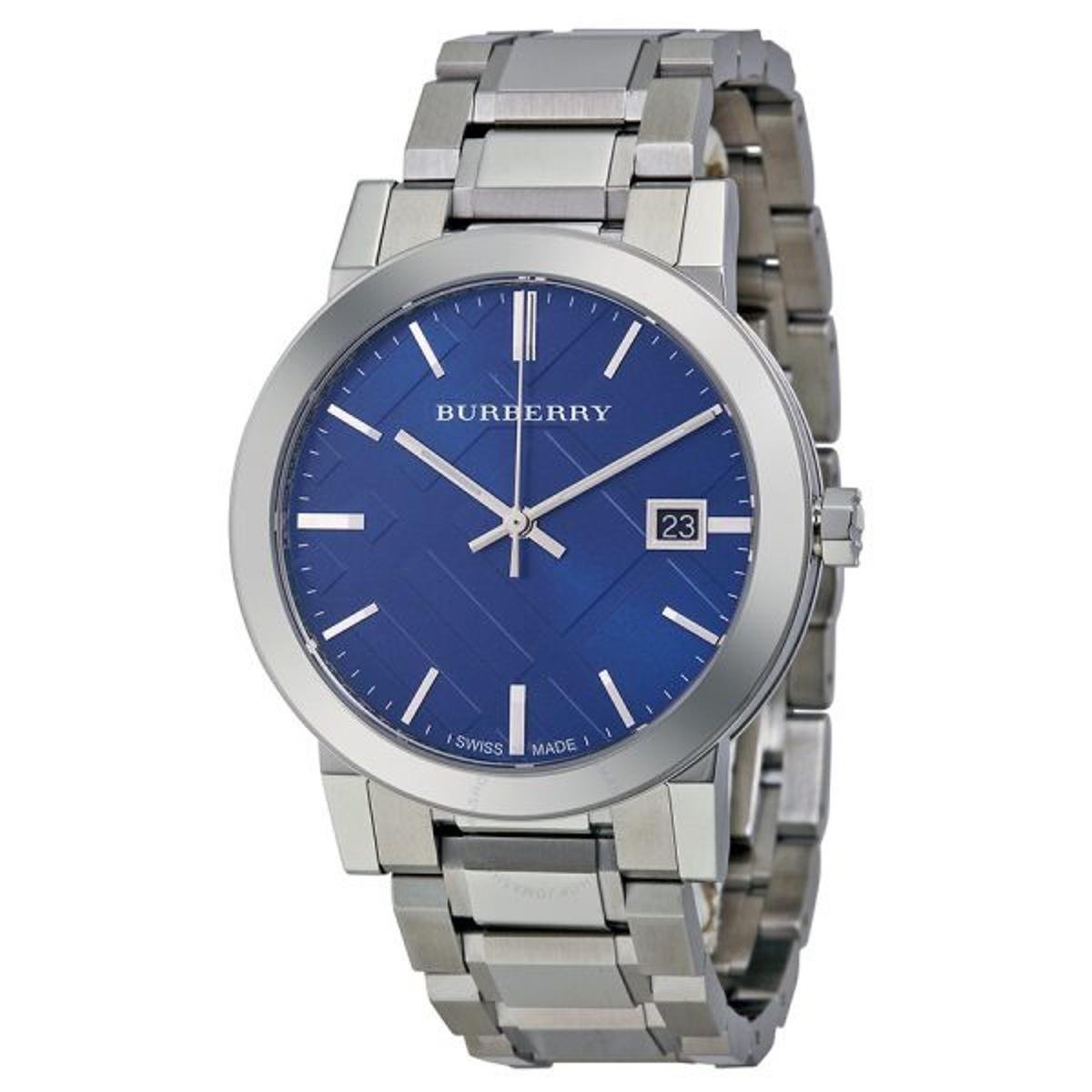 Shop Authentic Burberry The City Blue Dial Silver Steel Strap Watch for Men - BU9031 - Luxxuri