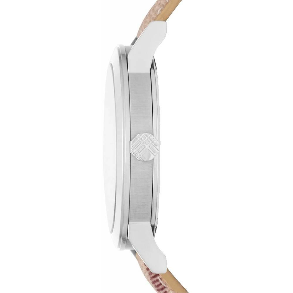 Shop Authentic Burberry The City Silver Dial Brown Leather Strap Watch for Women - BU9025 - Luxxuri