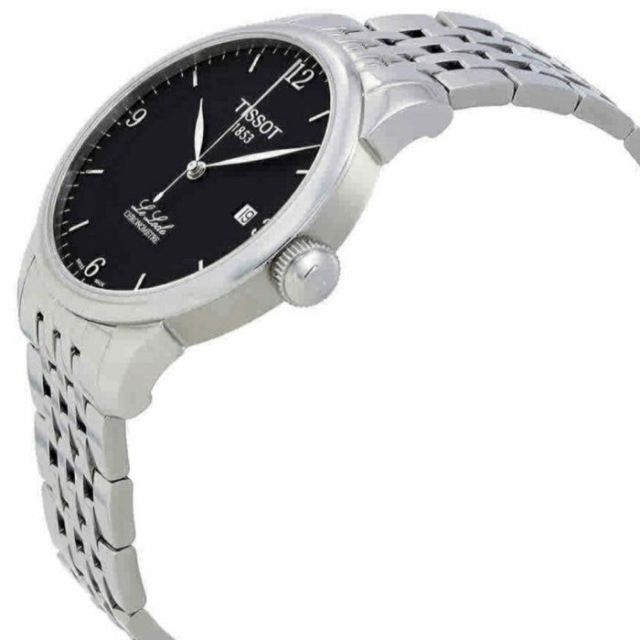 Shop Authentic Tissot T Classic Powermatic 80 Black Dial Silver Steel Strap Watch For Men - T41.1.483.52 - Luxxuri