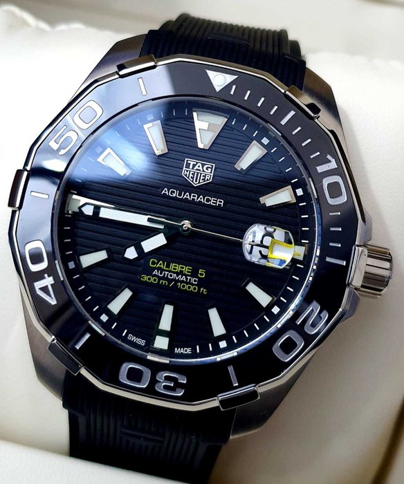 Shop Authentic Tag Heuer Aquaracer Black Dial Watch for Men - WAY201A.FT6142 - Luxxuri
