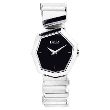 Shop Authentic Dior Gem Dior Black Mother of Pearl Dial Silver Steel Strap Watch for Women - CD18111X1005 - Luxxuri