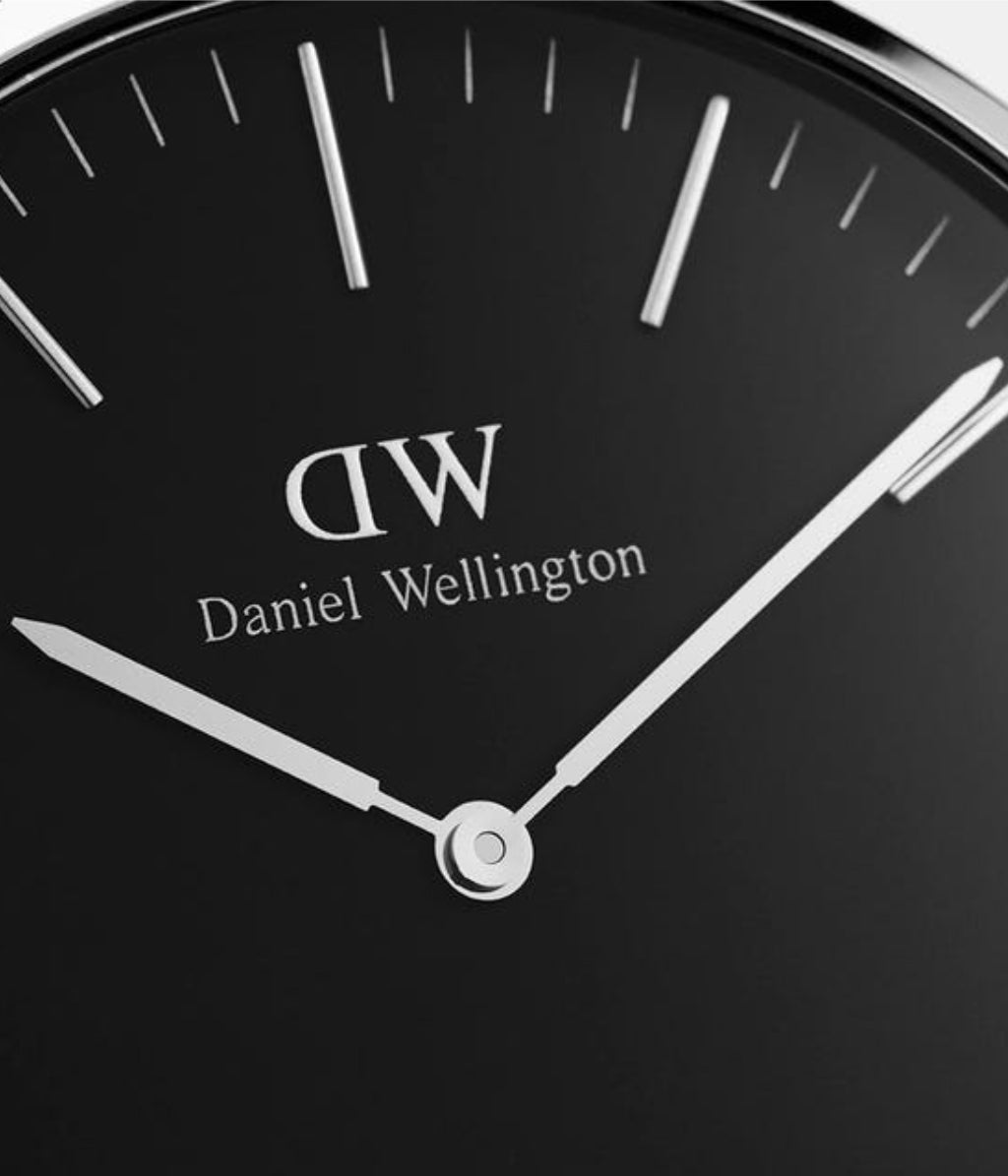 Shop Authentic Daniel Wellington Classic Sheffield Black Dial Black Leather Strap Watch For Women - DW00100145 - Luxxuri