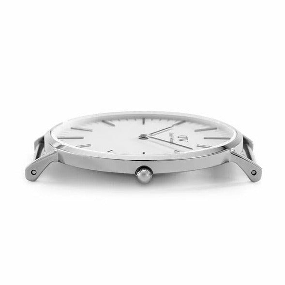 Shop Authentic Daniel Wellington Classic St Mawes White Dial Brown Leather Strap Watch For Men - DW00100021 - Luxxuri