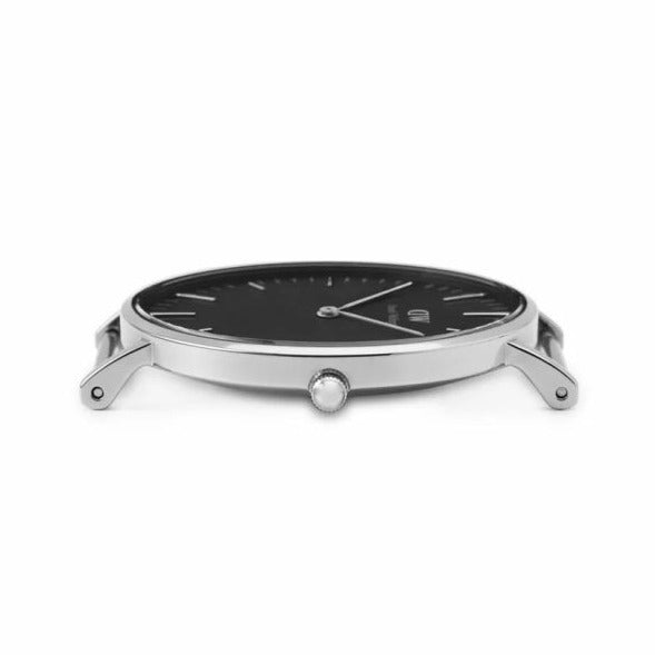 Shop Authentic Daniel Wellington Classic St Mawes Black Dial Brown Leather Strap Watch For Men - DW00100130 - Luxxuri