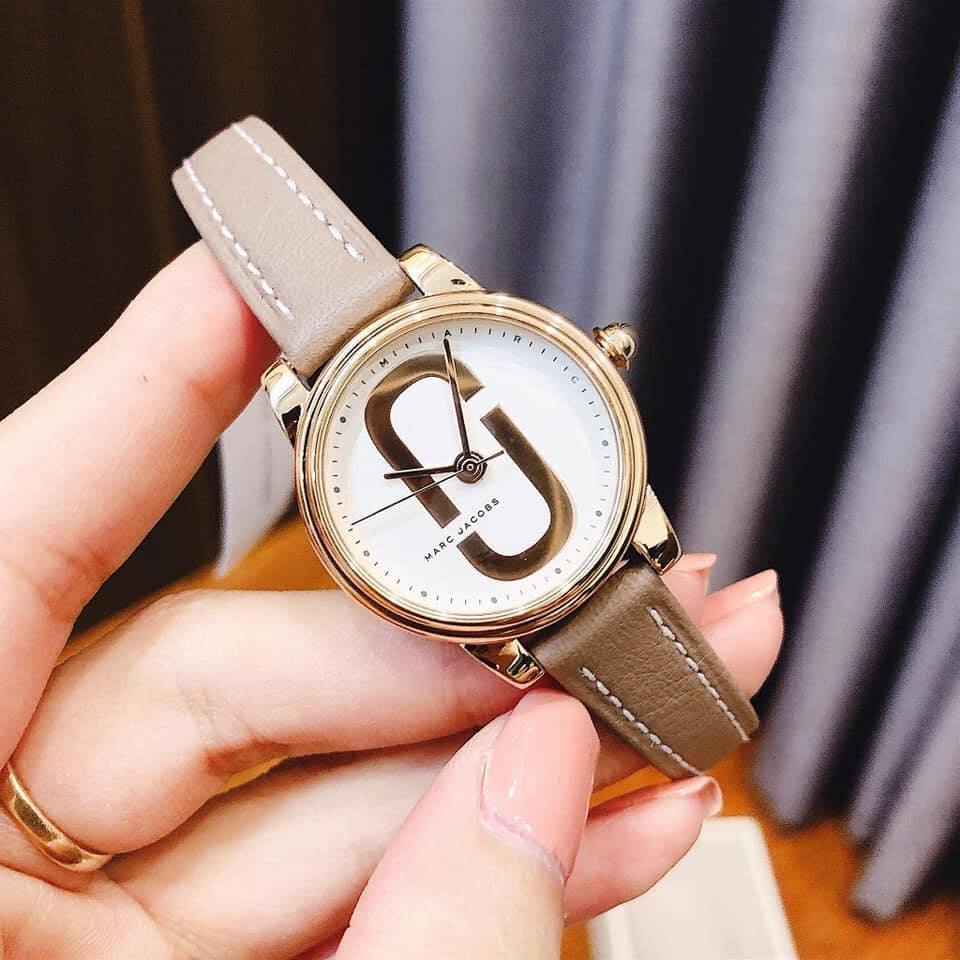 Shop Authentic Marc Jacobs Corie White Dial Brown Leather Strap Watch for Women - MJ1581 - Luxxuri