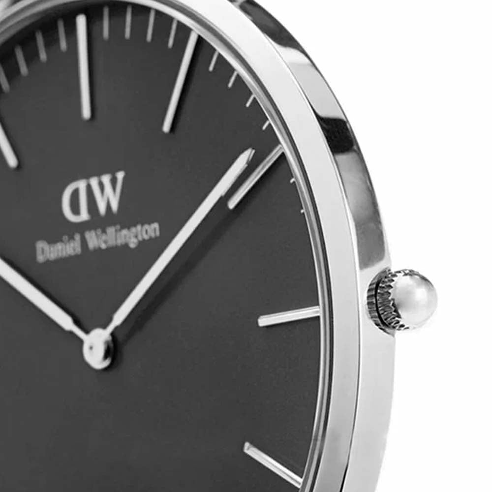 Shop Authentic Daniel Wellington Classic York Black Dial Brown Leather Strap Watch For Men - DW00100134 - Luxxuri