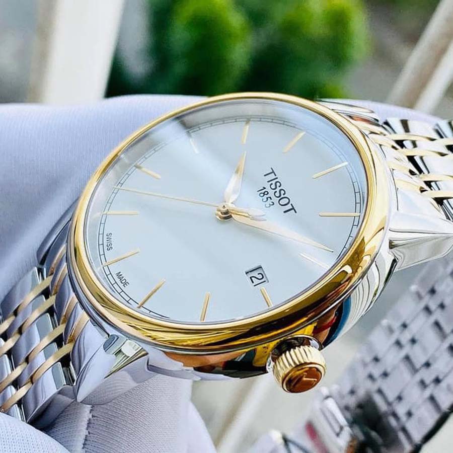 Shop Authentic Tissot T Classic Carson Quartz White Dial Two Tone Steel Strap Watch for Men - T085.410.22.011.00 - Luxxuri