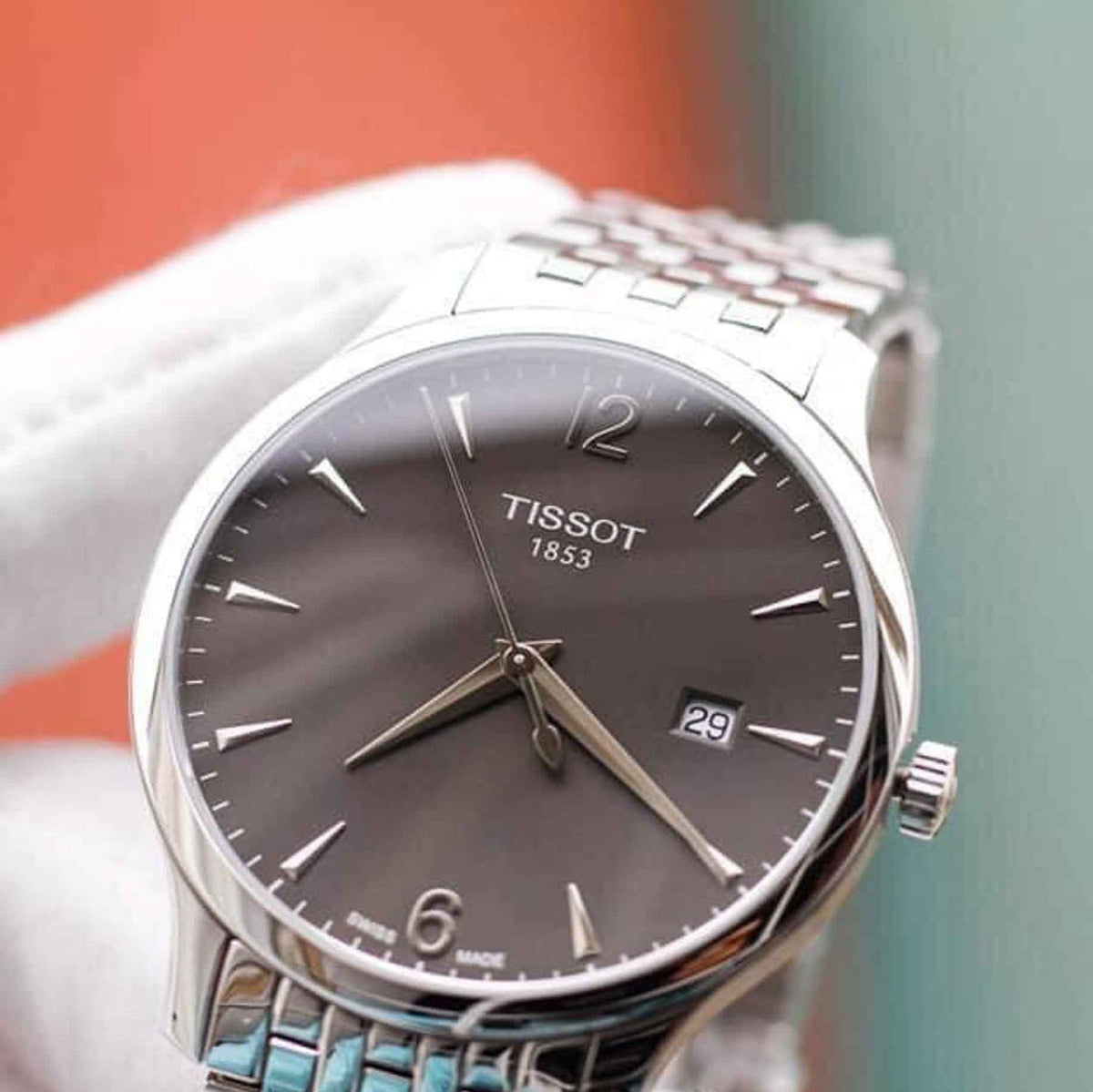 Shop Authentic Tissot T Classic Tradition Grey Dial Silver Steel Strap Watch For Men - T063.610.11.067.00 - Luxxuri