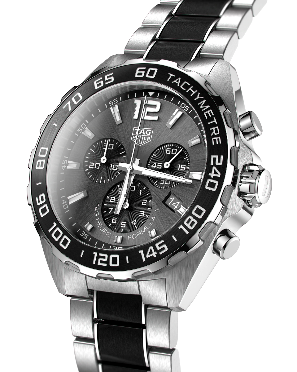 Shop Authentic Tag Heuer Formula 1 Anthracite Dial Two Tone Steel Strap Watch For Men - CAZ1011.BA0843 - Luxxuri