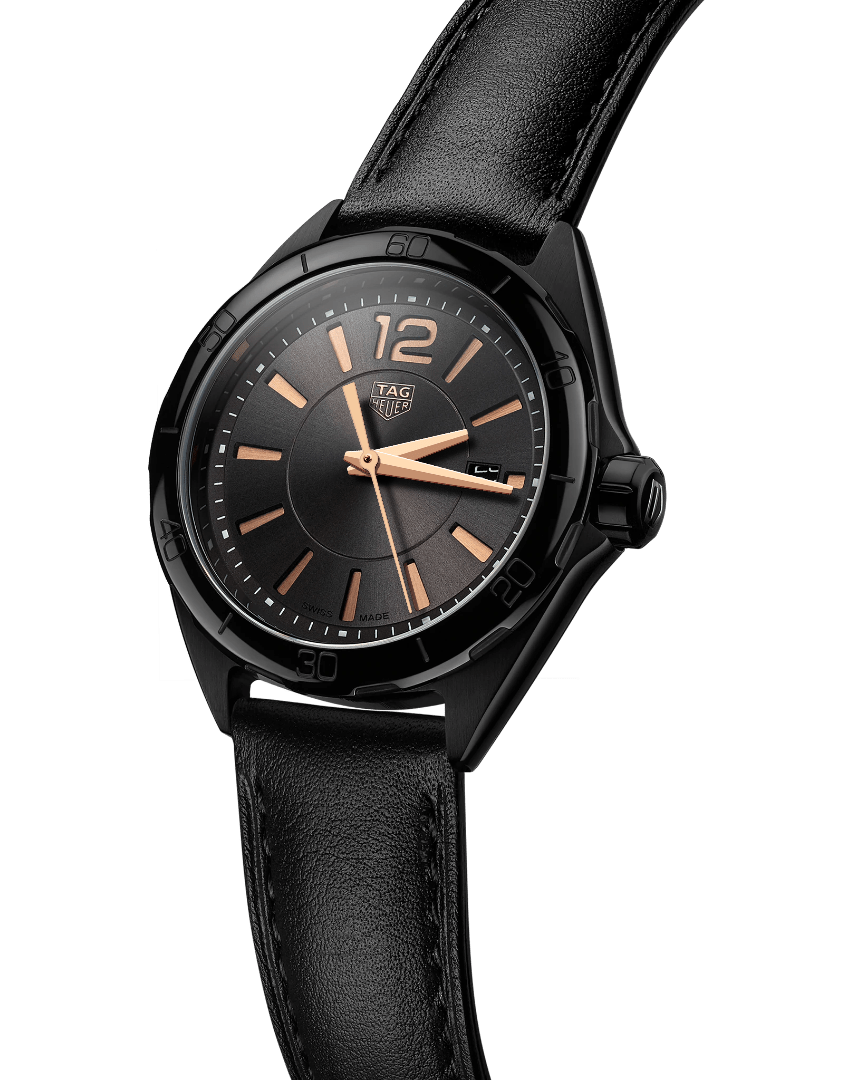 Shop Authentic Tag Heuer Formula 1 Quartz Black Dial Black Leather Strap Watch for Women - WBJ1314.FC8230 - Luxxuri