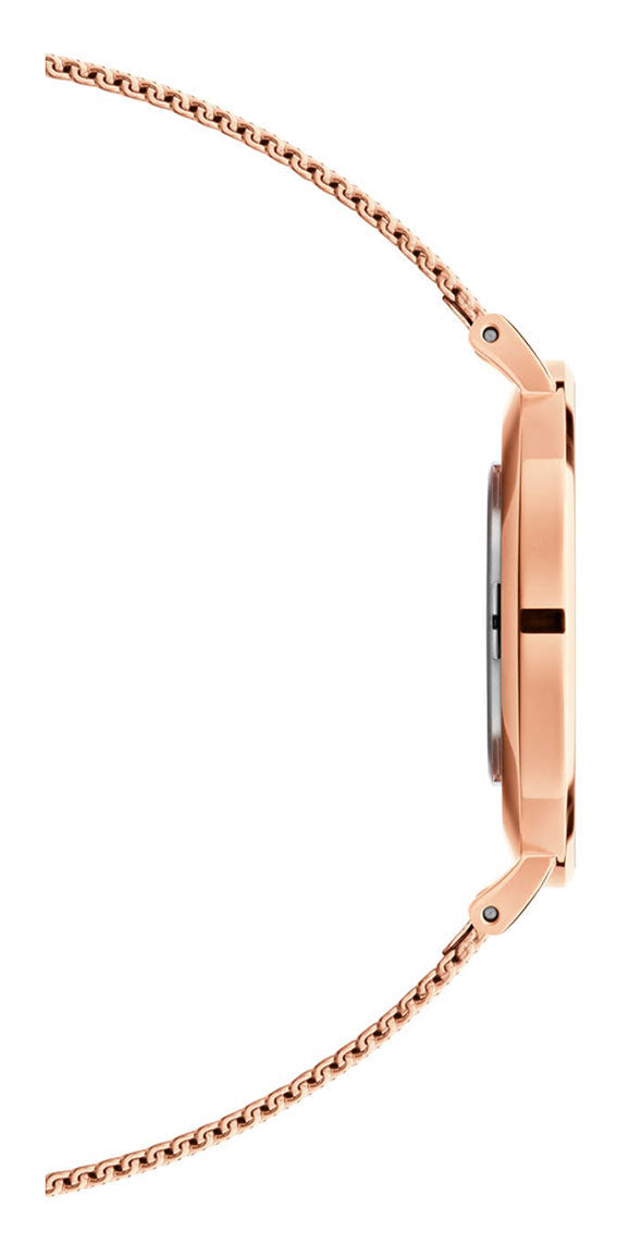Shop Authentic Daniel Wellington Petite Melrose White Dial Rose Gold Mesh Strap Watch For Women - DW00100305 - Luxxuri