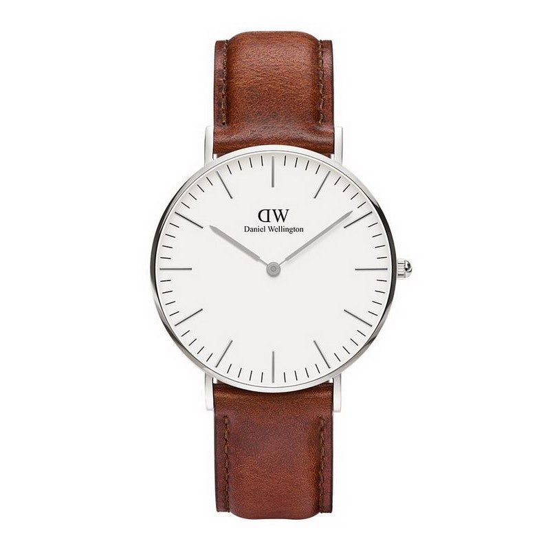 Shop Authentic Daniel Wellington St Mawes White Dial Brown Leather Strap Watch For Men - DW00100052 - Luxxuri