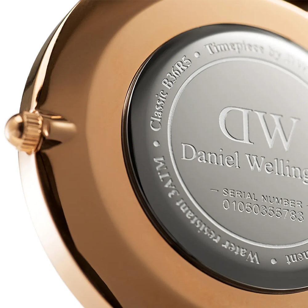 Shop Authentic Daniel Wellington Classic Suffolk White Dial Brown Leather Strap Watch For Men - DW00100122 - Luxxuri