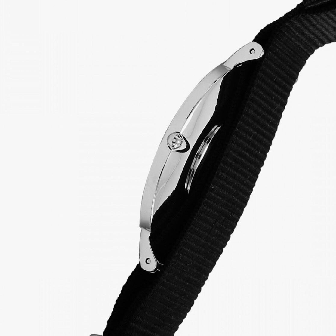 Shop Authentic Daniel Wellington Petite Cornwall Black Dial Black Nylon Strap Watch For Women - DW00100248 - Luxxuri