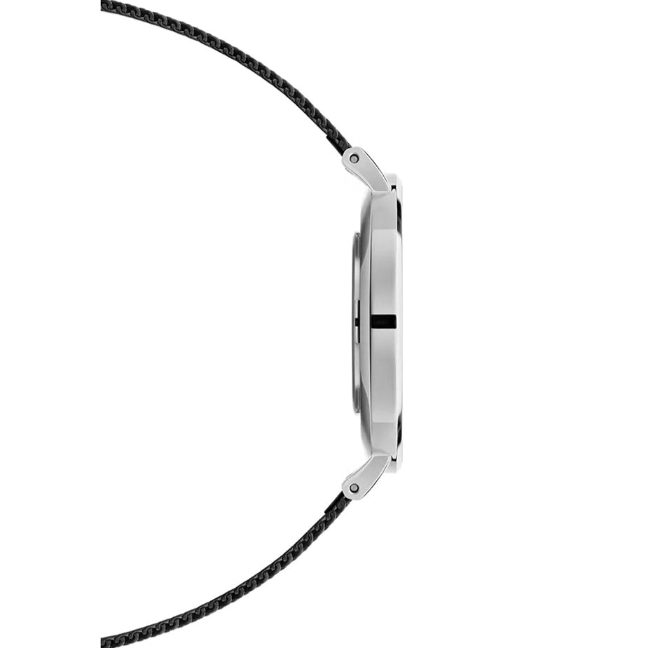 Shop Authentic Daniel Wellington Petite Ashfield Black Dial Black Mesh Strap Watch For Women - DW00100308 - Luxxuri