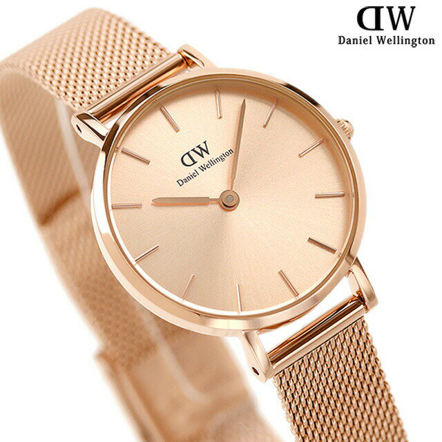 Shop Authentic Daniel Wellington Petite Rose Gold Dial Rose Gold Mesh Bracelet Watch For Women - DW00100470 - Luxxuri