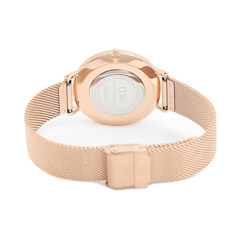 Shop Authentic Daniel Wellington Petite Rose Gold Dial Rose Gold Mesh Strap Watch For Women - DW00100472 - Luxxuri